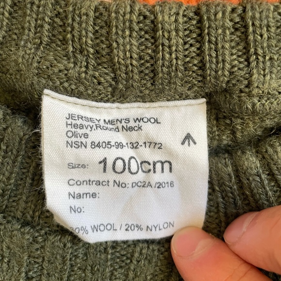 Original British Army Wool Sweater - Picture 4 of 4
